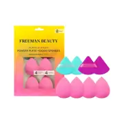 Puffs N' Stuff Powder Puffs + Liquid Sponges 8 Count Set, Makeup Blending Sponge