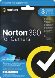Norton 360 for Gamers 50GB - 1 User - 3 Devices - 12 Month