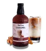 1 Jordan's Skinny Jumbo 59 floz Caramel Coffee Syrup Flavor Carb Sugar Free Ship