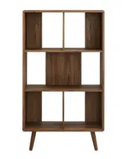 Modway Transmit 5 Shelf Wood Grain Bookcase