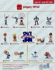 2021 McDonalds SPACE JAM Legacy Happy Meal Toys complete set 12 new in package