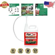 Prevent Flat Tires with 1 Gallon Flat Out Sealant - Heavy-Duty Leak Sealant
