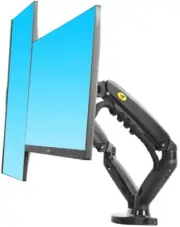New F160 Dual Monitor Full Motion Desk Mount with Gas Spring for Two Computer