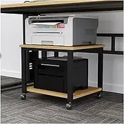 Printer Stand Movable Printer Cart with Wheels Printer Stand Under Desk Printer Shelf File Cabinet Printer Table for Home Office Printer Stand with Storage (Color : D, Size : 50 * 40 * 40cm)