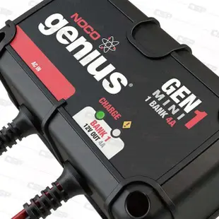 ☼台中電池►【NOCO Genius】GENM1水陸兩用充電器12V4A/適合充WET.GEL.鉛酸.EFB.AGM車輛