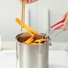 Deep Frying Pot French Fries Cooker for Fried Chicken Boiling Oil Storage