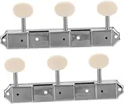 Mikinona Electric Guitar Tuning Pegs Vintage Design Metal Knobs Tuners Guitar Tuner Pegs Gear Diy Tunings Easy Install