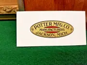 Potter Trunk Mfg. 1920s - 1930s Water Slide Decal like orignal Jackson Michigan