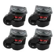 4pcs Level Adjustment Caster GD80F Heavy Duty Industrial Roller Wheel Leveling Caster Wheels Black