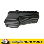 Chev 350 2 Pce Rear Main R/Hand Dipstick Alloy Engine Oil Pan Black # R8443BK
