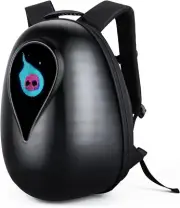 Gelrova Cycling Helmet LED Backpack, Hardshell Riding Backpack App Display Panel