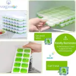 丸子精選14 HOLES SILICONE ICE CUBE TRAY ICES MAKER MOLD TRAYS CO