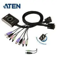 在飛比找蝦皮購物優惠-【ATEN】2埠 USB DVI KVM多電腦切換器(CS6