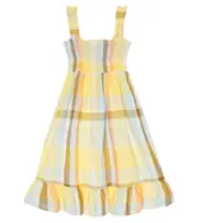 [The New Society] The New Society Roberta cotton and linen dress Y 14 multicoloured