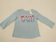 Gymboree Girls Oui! Blue Long Sleeve Shirt Various Sizes