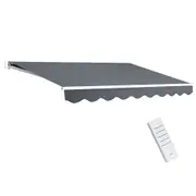 Folding Arm Awning Motorised Retractable Outdoor Sunshade3X2.5M