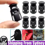 10X Cord Locks Toggle Plastic Lock Hole Stopper Slider Paracord Bean 6mm Rope