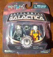 MINIMATES BSG. LT. HELO & DECK CHIEF GALEN TYROL ORANGE JUMP SUIT. 2 PK.