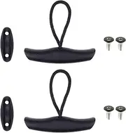 [Zelerdo] 2 Pack Kayak Carry Pull Handle with Cord and Pad Eyes Screws