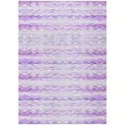 Surfside ASR46 Purple 1'8" x 2'6" Indoor Outdoor Rug, Easy Clean, Machine Was...