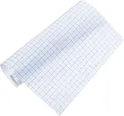 Self-Adhesive Vinyl Transfer Paper Grid Pattern Transfer Tape Roll for Vinyl Decals High Adhesion Easy Positioning Wood Windows Walls Ceramics