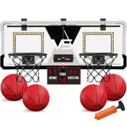 2 Player Basketball Game, Dual Shot Over The Door Mini Basketball Hoop Indoor...