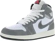 [Nike] Air Jordan 1 Retro High OG Grade School Black/Fire Red-Grey FD1437-051 6Y