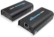 HDMI Extender, 100 m HDMI Transmitter and Receiver via Ethernet Network Router/Switcher LAN RJ45 CAT5 CAT6 Single Source of 1080P Full HD STB, DVD, PS3 - with DLP, LCD, LED, Supports TCP/IP over