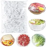 300Pcs Reusable Elastic Food Bowl Storage Covers, Sublaga Bowl Covers, Dish Plate Covers, Alternative to foil, Plastic Wrap,BPA Free