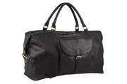 Pierre Cardin Men's Leather Business Overnight Bag Luggage Duffle Weekend Travel