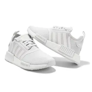 adidas 童鞋 NMD_R1 C 白 全白 三葉草 小朋友 愛迪達 運動鞋 【ACS】 H02344