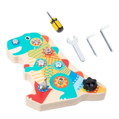 Montessori Busy Board Screw Nut Set Play Accessories for Boys Preschool Sensory
