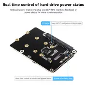 Raspberry Pi 5 PCIe Dual Channel M.2 Rotary Board Nvme Protocol Write Faster S2