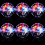 6 Pieces Ghost Hunting Cat Ball Activated Cat Toy Ball Motion LED Light Cat Ball