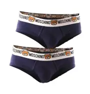 2 SLIP MOSCHINO UNDERWEAR Man Sz. M 47378119 290 BLU