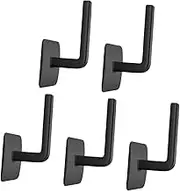 KOMBIUDA 5pcs No Drilling Hat Hanger Strong Adhesive Wall Hooks for Closet Hat Holder Display Shaped Design for Baseball Caps Easy to Install Modern Storage