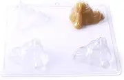 World Of Moulds 4 Cavity Sitting Snowman Soap/Bath Bomb Mould Mold M05 x 5
