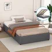 ALFORDSON Bed Frame Platform Storage Gas Lift King Single