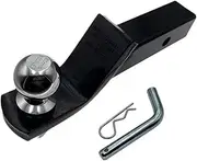 Camper Accessories Towbar Tongue Ball Mount with Towball and Hitch Pin RV Parts Car Camper Accessories Caravan Components Trailer Hitch Lock(Set with Ball 50mm)