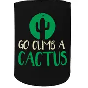 Alcohol Stubby Holder - Go Climb Cactus - Funny Novelty Birthday Gift Joke Beer Can Bottle