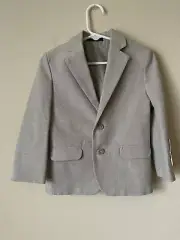 Van Heusen Toddler Boy Cream Long Sleeve Collared Button Down Jacket s 3T