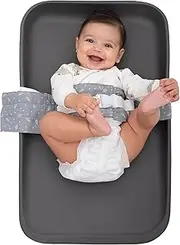 COZINUS Secure & Portable Baby Changing Safety Harness: Soft, Comfortable, Adjustable, Easy-Clean, Universal Fit for Pads & Tables (0-24 Months)-Grey