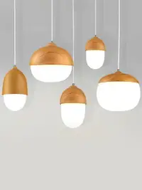 在飛比找樂天市場購物網優惠-光印現代北歐堅果掛燈餐吊燈燈具簡約三頭創意個性小餐廳燈