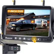 Wireless RV Backup Camera Install-Free for Trailer: 7 Inch Recording Monitor ...