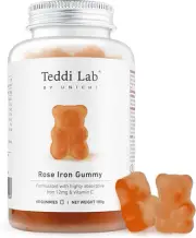Unichi Rose Iron Gummy, Formulated with Highly Absorptive Iron 12Mg & Vitamin...