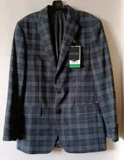 Lauren Ralph Lauren Classic Fit Ultraflex Sport Coat Grey Blue 4O Long NWT