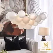 Cloud Pendant Light 3Lt Large in Frosted White