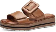 [Jana] Women's Softline 8-27271-42 400 Beige Slippers, Comfortable, Multi-Wide Everyday Shoes, Festive Elegant Flat Sandals