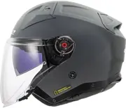 LS2 OF603 Infinity II Concrete Jet Helmet, grey, Size 3XL for Men