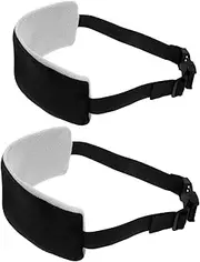 Luxshiny 2pcs Travel Head Support Belt Plane Headbands Plane Head Rest Strap Sleeping Airplane Sleeping Support Airplane Travel Essentials Comfortable Headbands Cloth Black